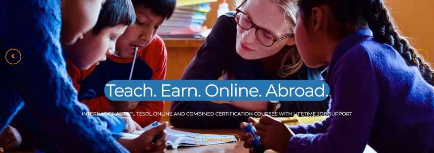 Image of a TEFL Online Pro graduate teaching English to children